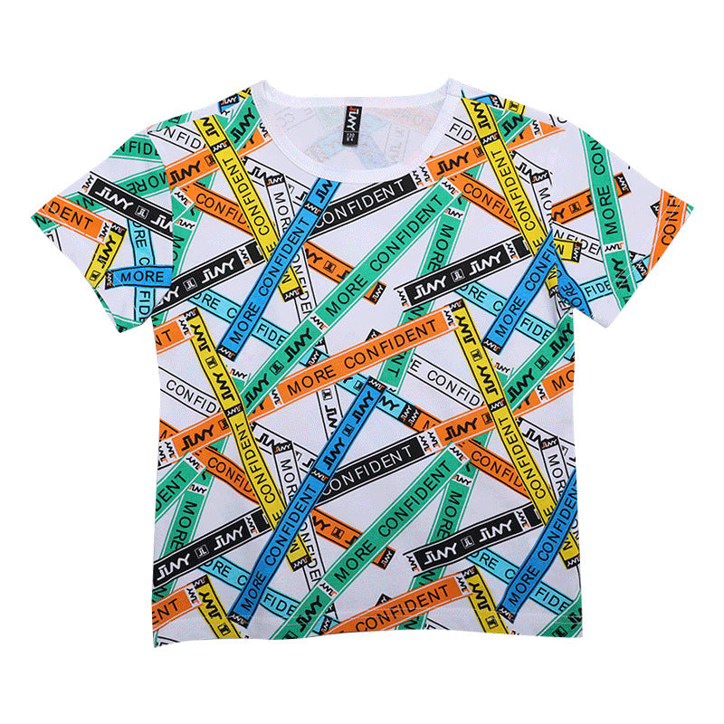 Camiseta infantil estilosa com cores lindas - O Retalho
