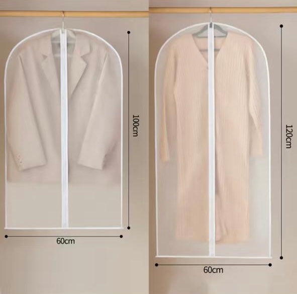 Bolsa Transparente Protetora à Prova d'Água e Poeira para Roupas