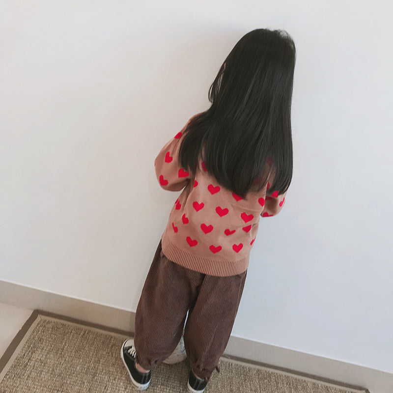 suéter casual para criança com design bolas - O Retalho