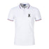 Camisa polo masculina estampada de manga curta - O Retalho