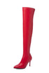 High Boots Women Stiletto High Heel Side Zipper Stretch - O Retalho