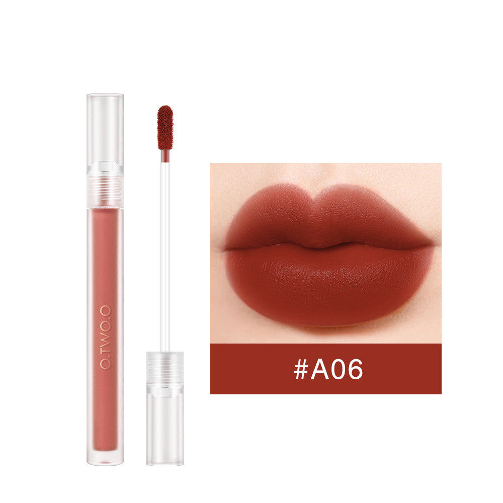 O.TWO.O Matte Waterproof Long Lasting Non-stick Moisturizing Lip Glaze - O Retalho