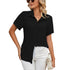 camisa casual com decote em V - O Retalho