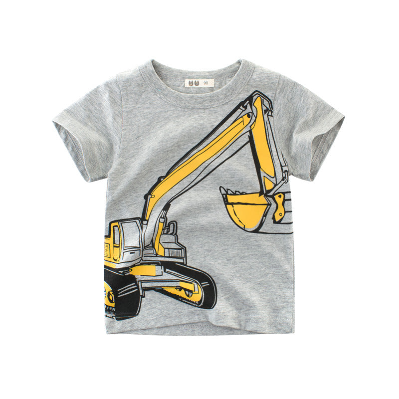 Camiseta infantil de manga curta para verão - O Retalho