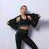 Conjunto de Yoga sem Costuras com 3 Peças para Mulheres: Estilo Único e Conforto Inigualável - O Retalho