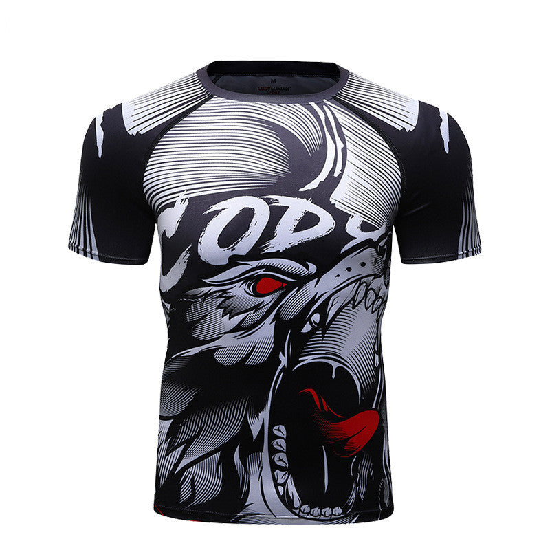 Camiseta Esportiva de Manga Curta para Homens - O Retalho
