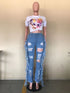 Calças Jeans rasgadas - O Retalho