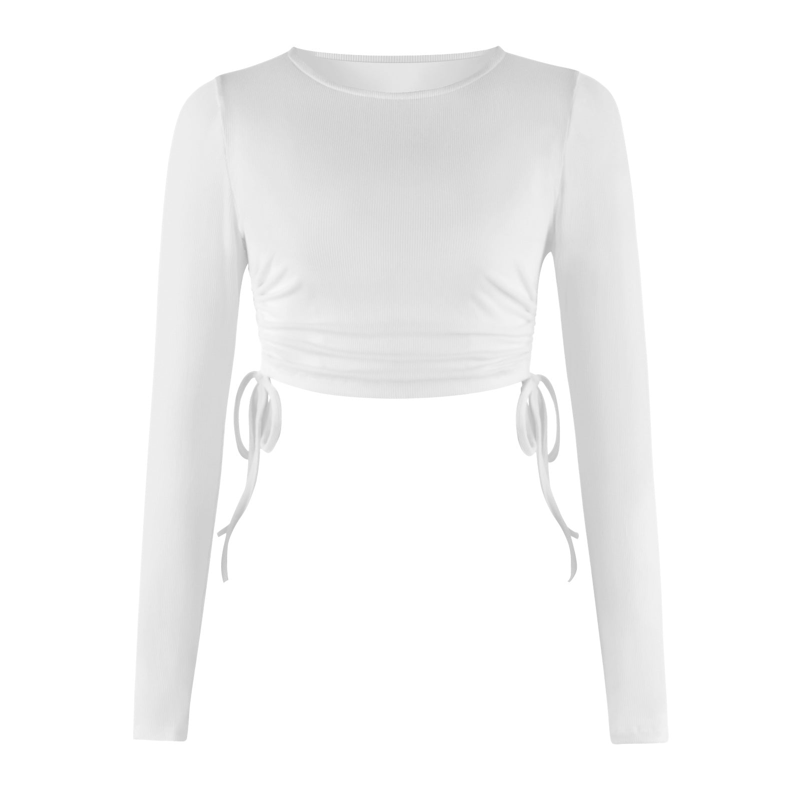 Crop Top Gola Redonda Manga Longa - O Retalho