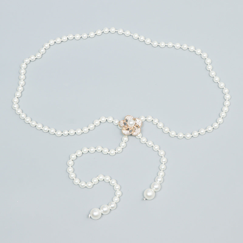 Pearl Waist Chain Female Ornament Belt - O Retalho