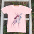 camiseta de algodão para meninas com desenhos animados - O Retalho