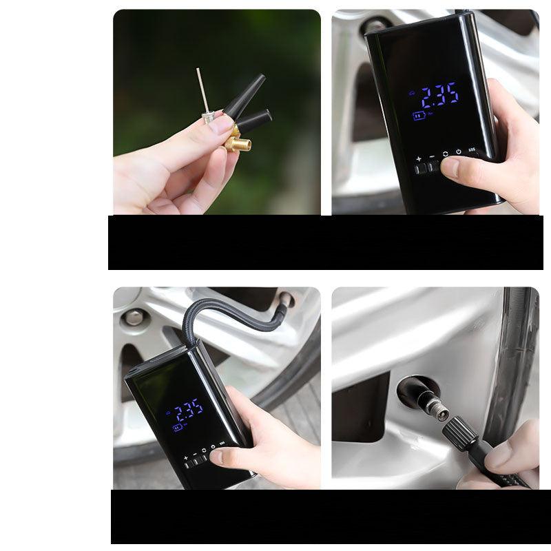 Mini inflador digital sem fio inteligente elétrico portátil para carro - O Retalho