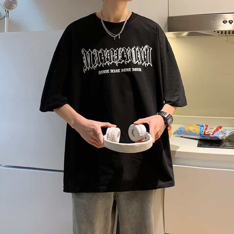 Camiseta de algodão masculina de manga curta - O Retalho
