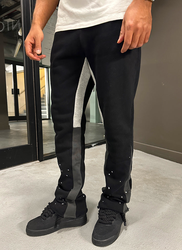 Vintage Flare Paint Joggers - PRETO - O Retalho