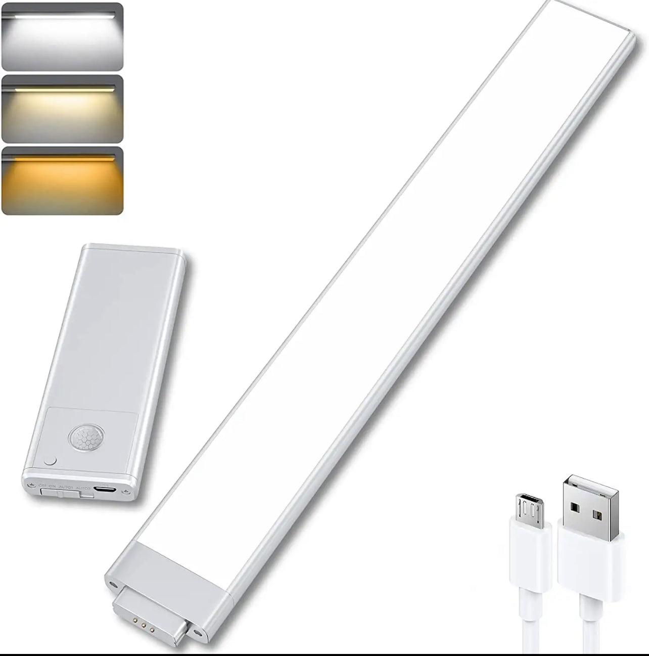 Luz LED com Sensor de Movimento e Recarregável Magneticamente - O Retalho
