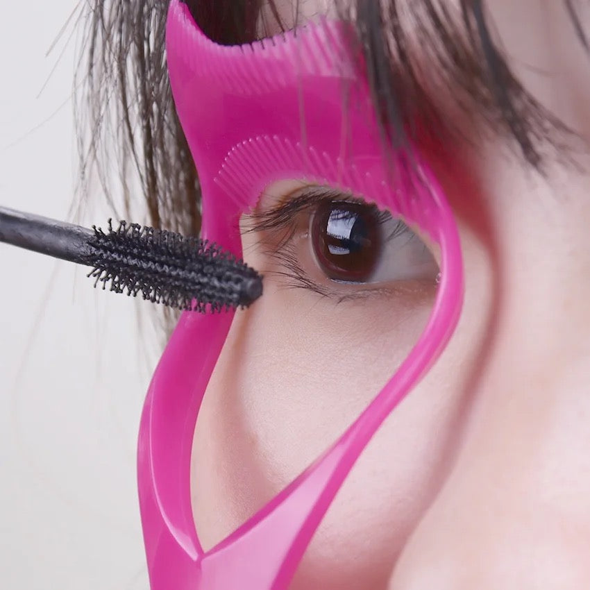 Pinky Leem Kit Portátil para Modelagem de Sobrancelhas em Plástico, Ferramentas para Olhos e Lábios 3 em 1, Aplicador de Cílios Lash Buddy