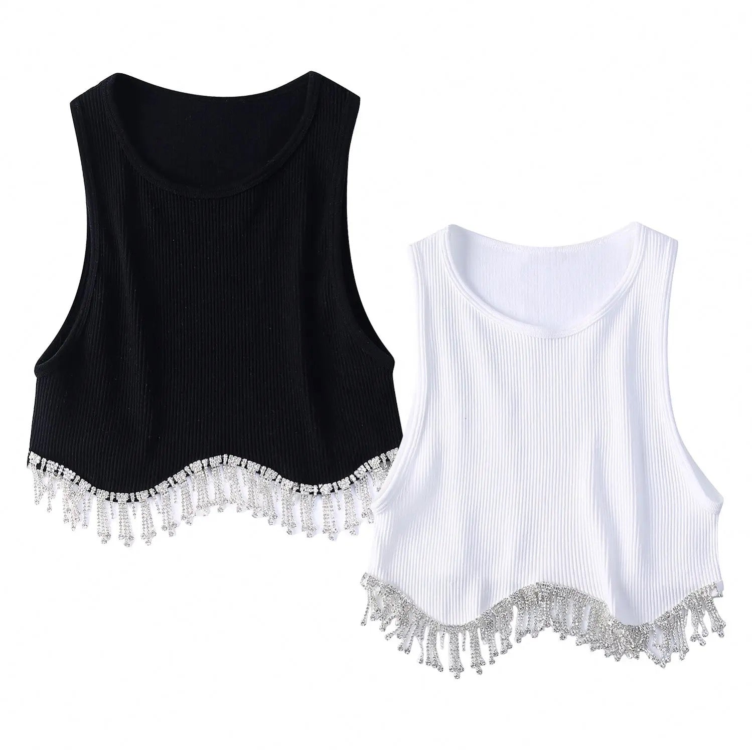 Top cropped de verão feminino casual e elegante de alta qualidade