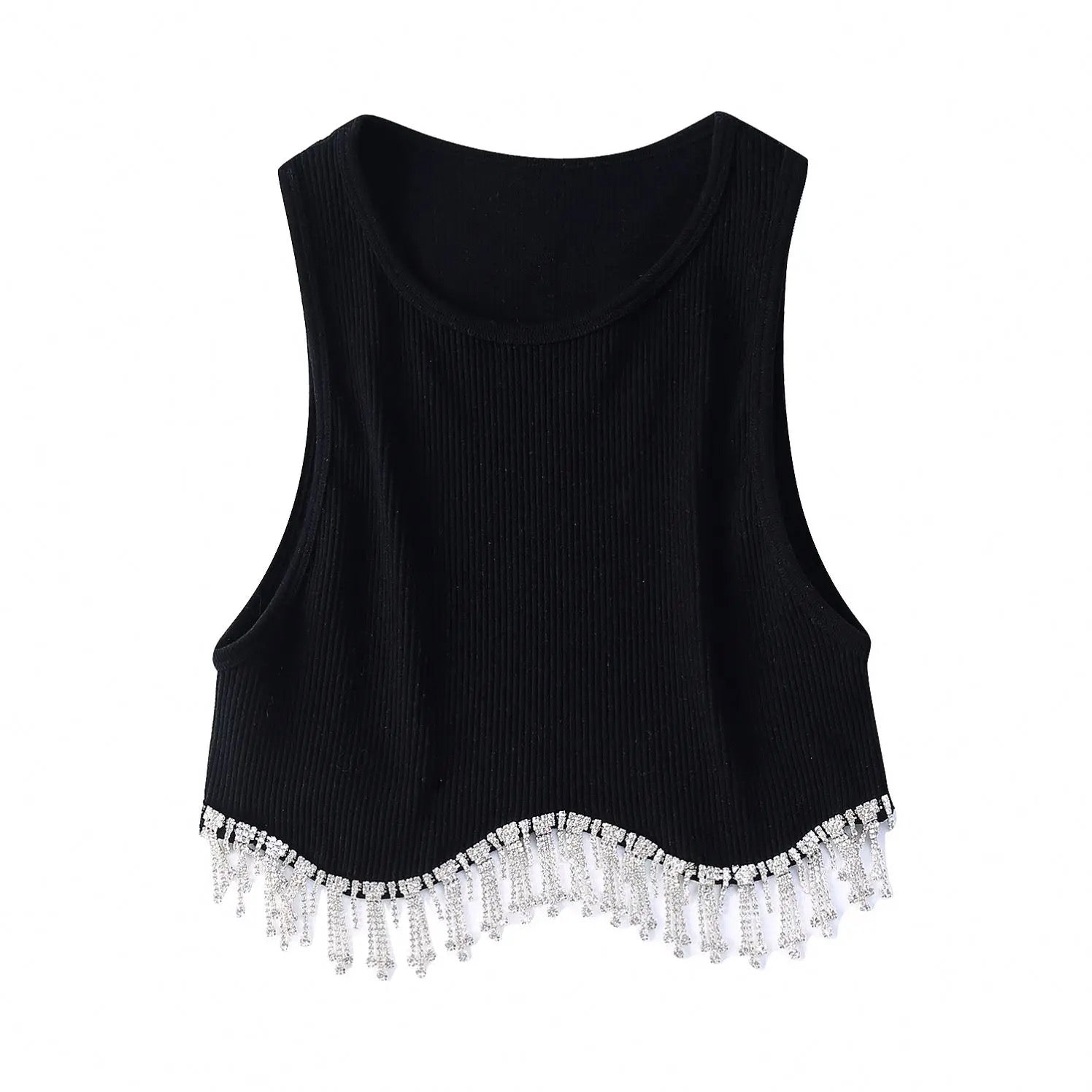 Top cropped de verão feminino casual e elegante de alta qualidade
