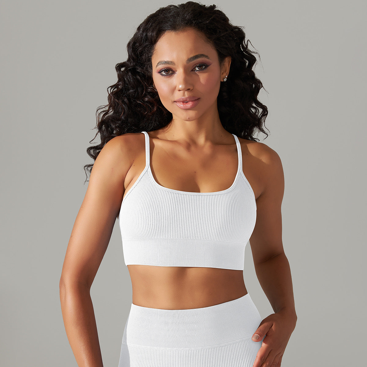 Conjunto de Roupas de Yoga Sem Costuras com Cintura Alta para Mulheres - Estilo e Conforto em Harmonia - O Retalho