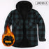 Warm Plaid Shirt Winter Fleece-lined Thickened Warm Shirt - O Retalho