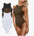 Bodysuit de listra sem mangas - O Retalho