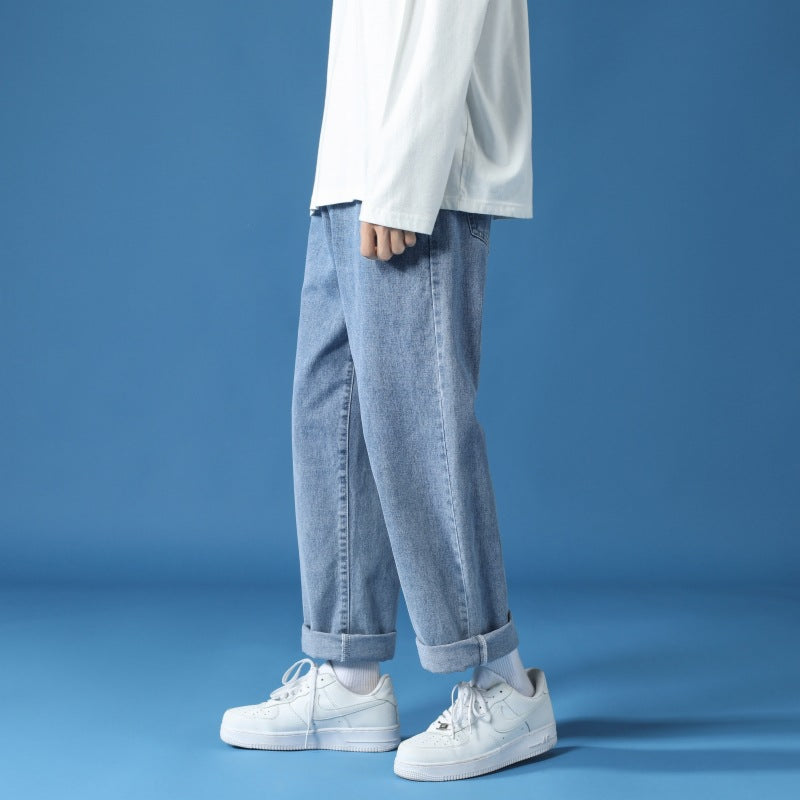 Calça Jeans Masculina Baggy Straight - Estilo Descontraído e Elegante - O Retalho