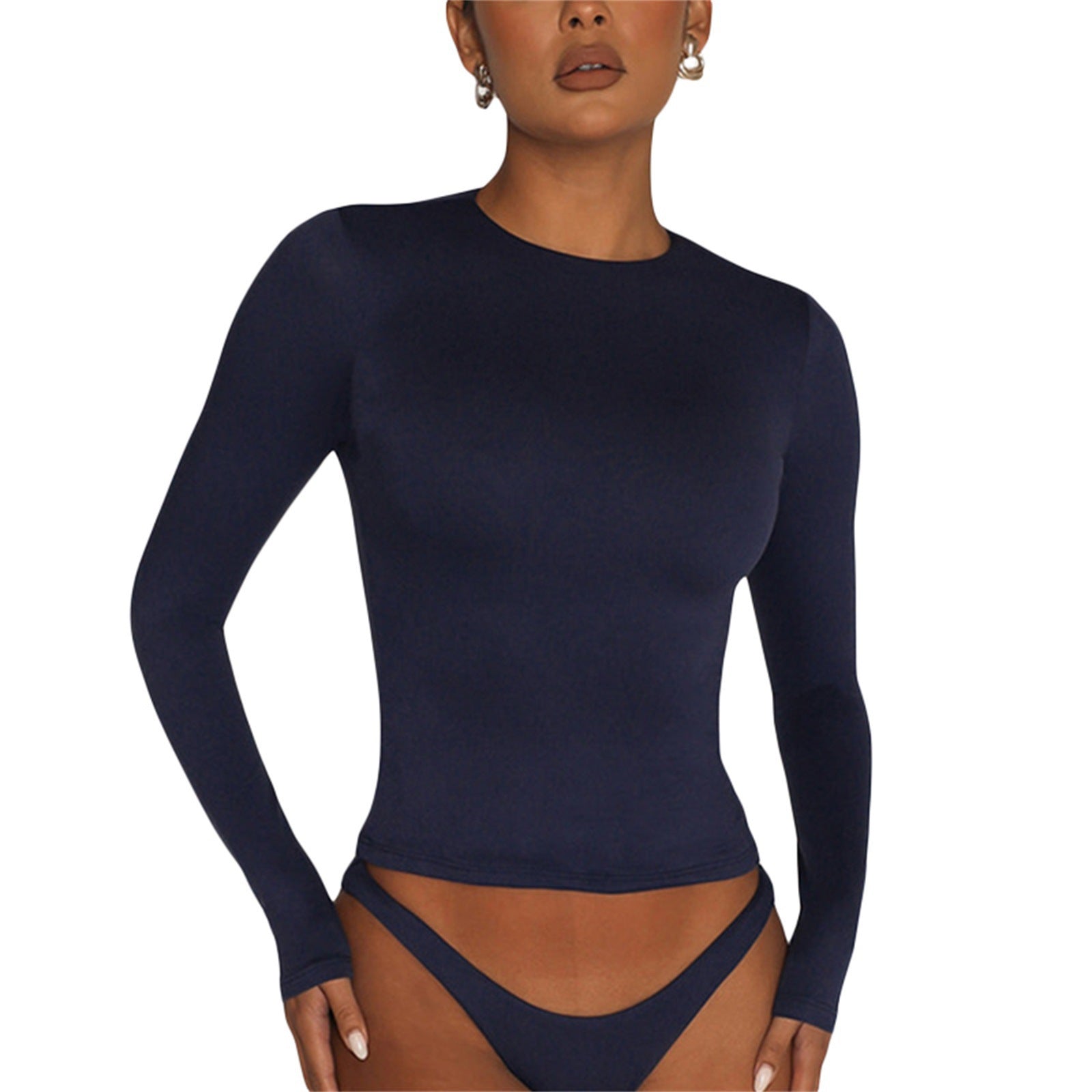 Camiseta de Pulôver Slim Casual - O Retalho