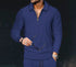 European And American Men's Printing Lapel Long Sleeve - O Retalho
