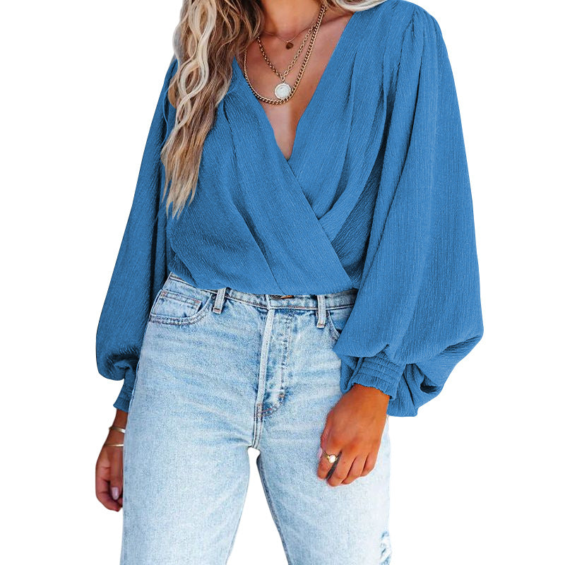 Camisa de Moda Feminina de Manga Longa - O Retalho