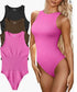 Bodysuit de listra sem mangas - O Retalho