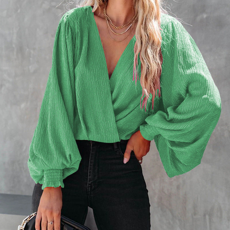 Camisa de Moda Feminina de Manga Longa - O Retalho