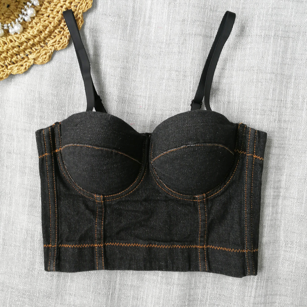 Top de ganga jeans - O Retalho