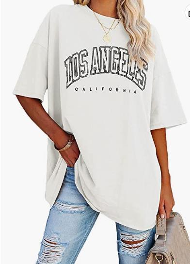 Camiseta Casual Solta de Meia Manga Oversize - O Retalho