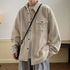 Corduroy Shirt Men's Warm Jacket Casual Shirt - O Retalho