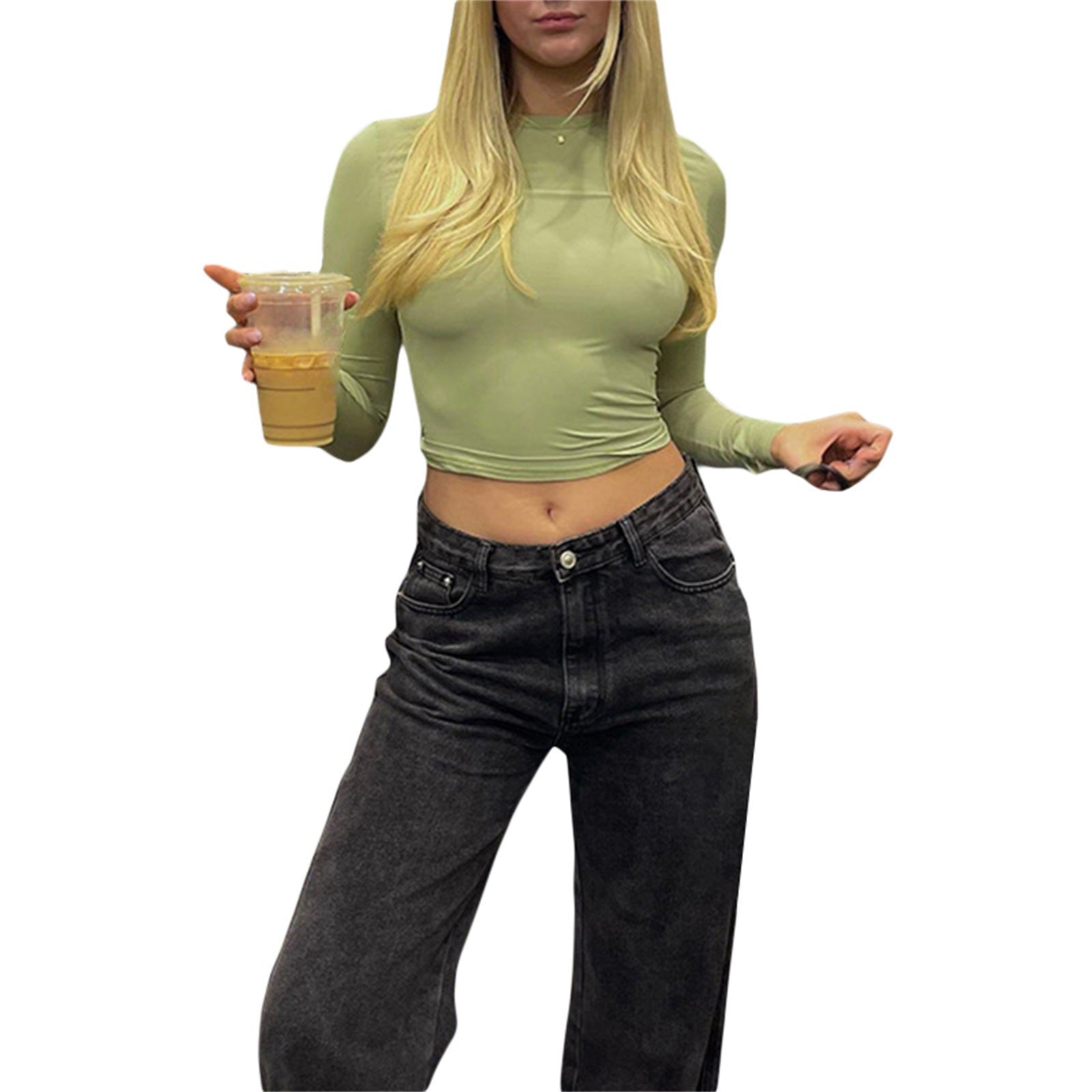Camiseta de Pulôver Slim Casual - O Retalho