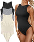 Bodysuit de listra sem mangas - O Retalho