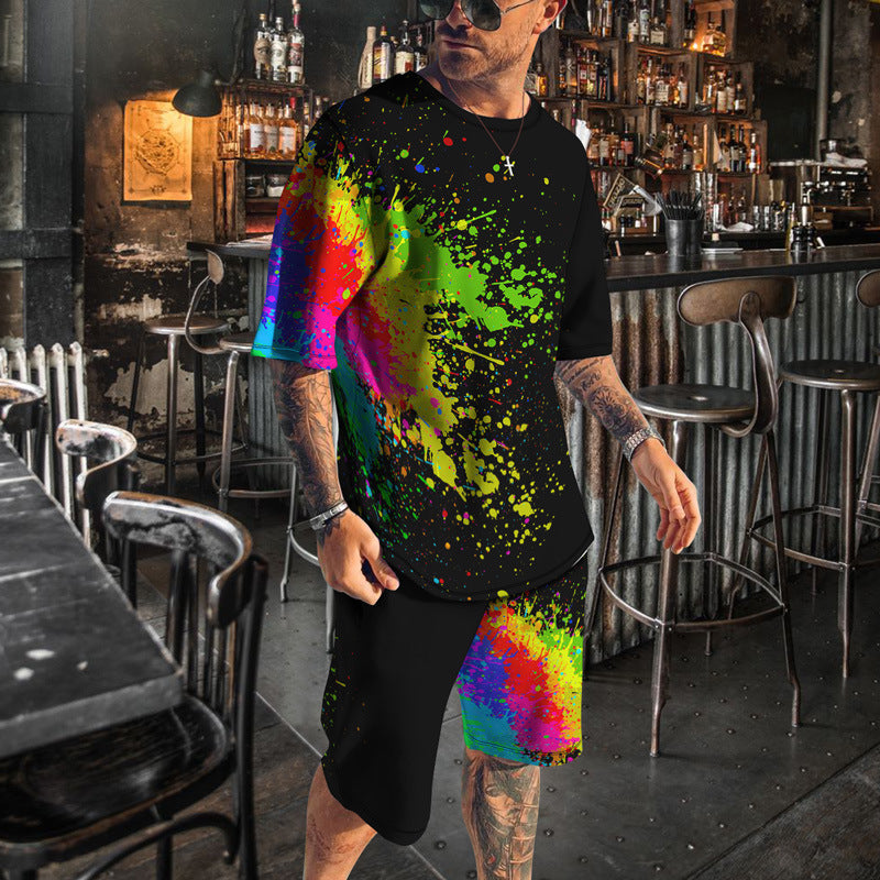 🔥conjunto masculino em cores 3D da moda - O Retalho