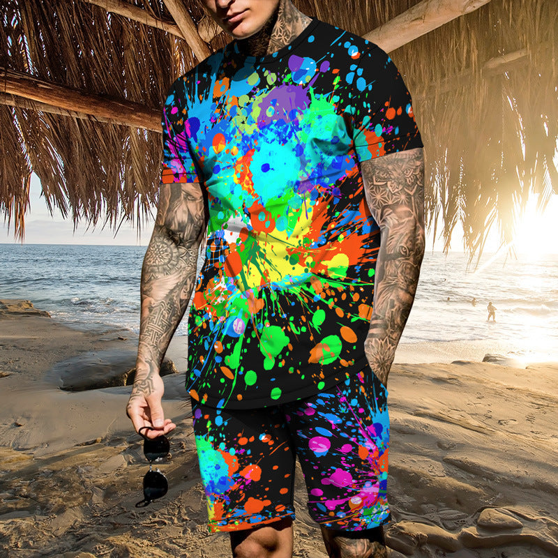 🔥conjunto masculino em cores 3D da moda - O Retalho