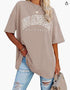 Camiseta Casual Solta de Meia Manga Oversize - O Retalho