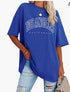 Camiseta Casual Solta de Meia Manga Oversize - O Retalho