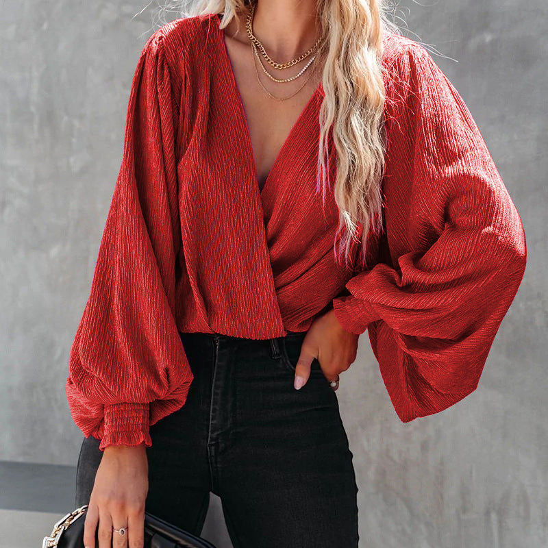 Camisa de Moda Feminina de Manga Longa - O Retalho