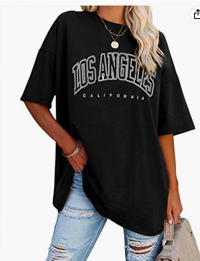 Camiseta Casual Solta de Meia Manga Oversize - O Retalho