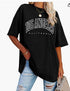 Camiseta Casual Solta de Meia Manga Oversize - O Retalho