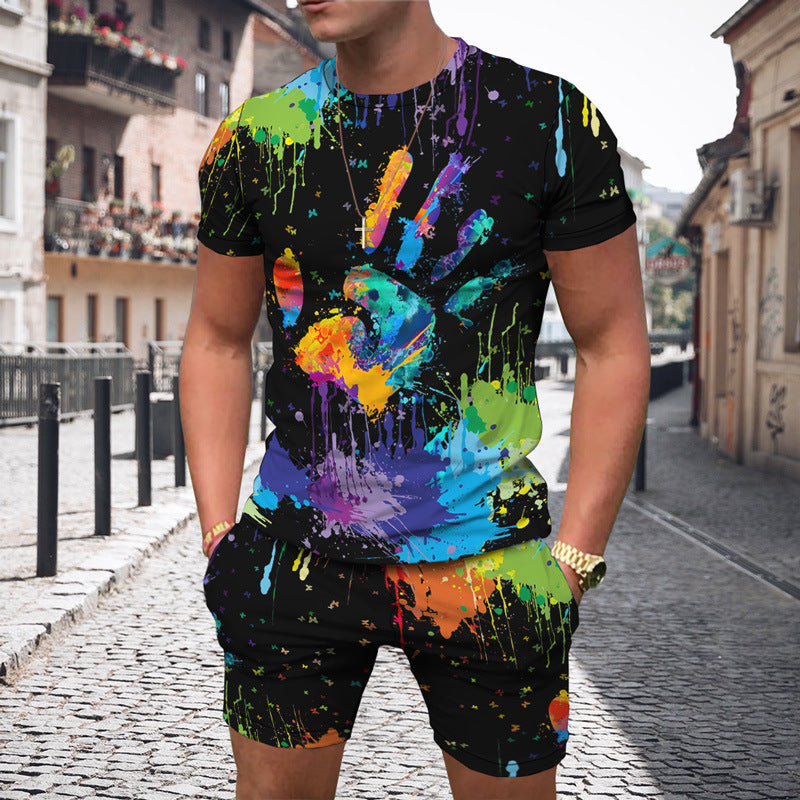 🔥conjunto masculino em cores 3D da moda - O Retalho