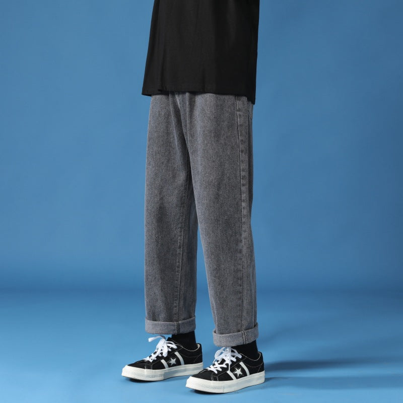 Calça Jeans Masculina Baggy Straight - Estilo Descontraído e Elegante - O Retalho