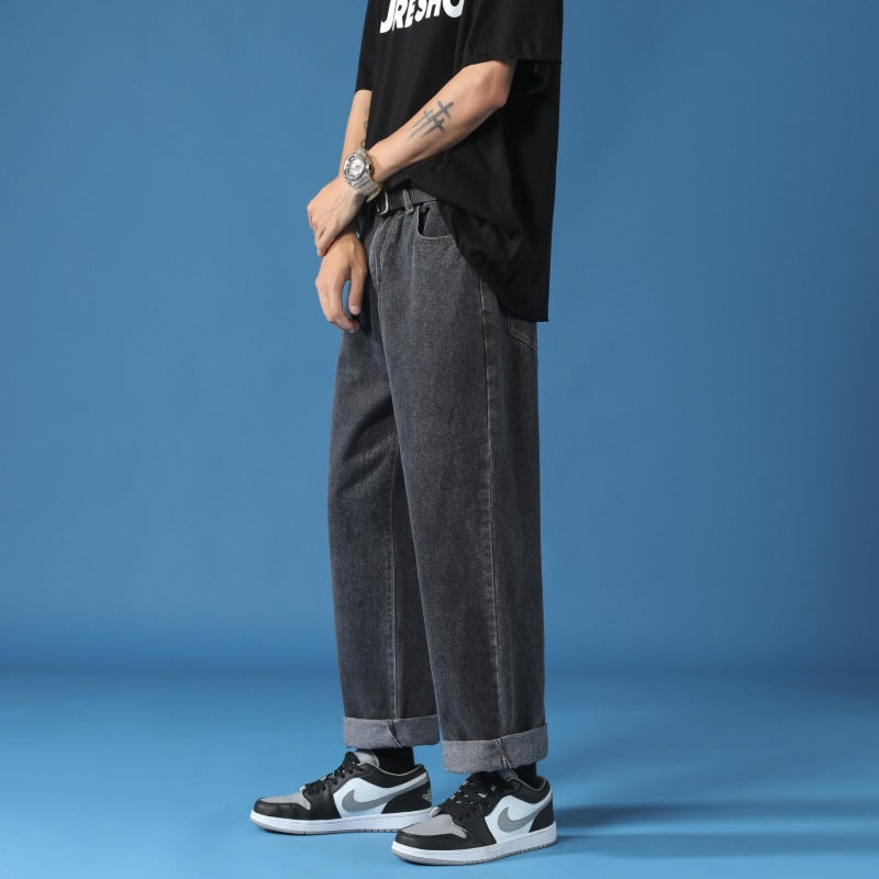 Calça Jeans Masculina Baggy Straight - Estilo Descontraído e Elegante - O Retalho