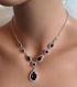 Colar de Zircônia Azul para Mulheres - O Retalho