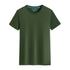 Cotton Blank With No Printed Patterns Round Neck Short T-shirt - O Retalho