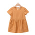 Vestido para meninas com design top e bolsos - O Retalho
