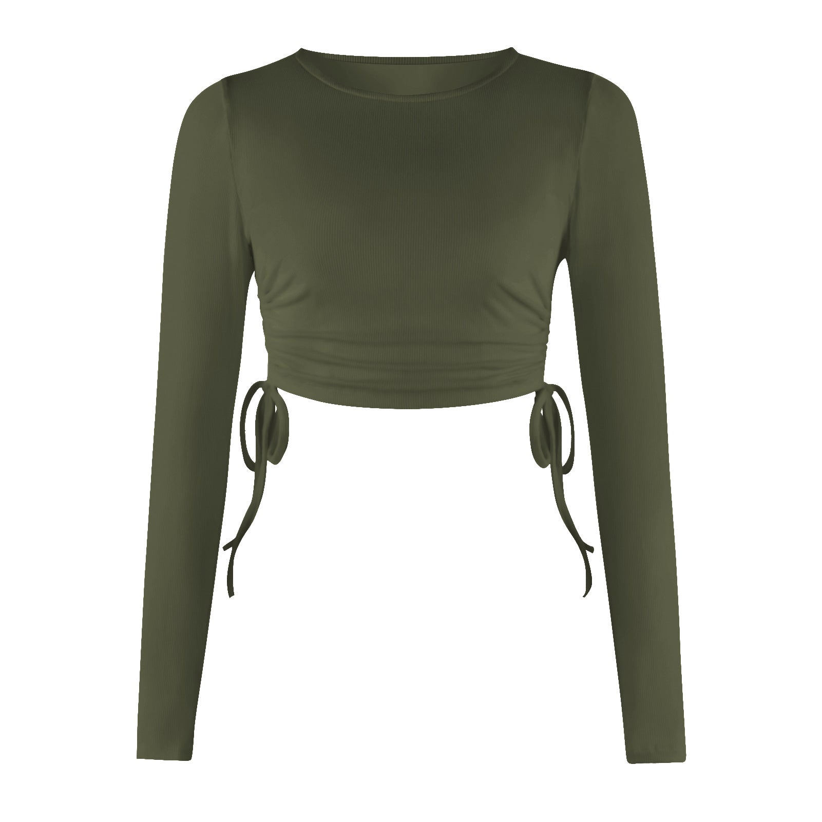 Crop Top Gola Redonda Manga Longa - O Retalho
