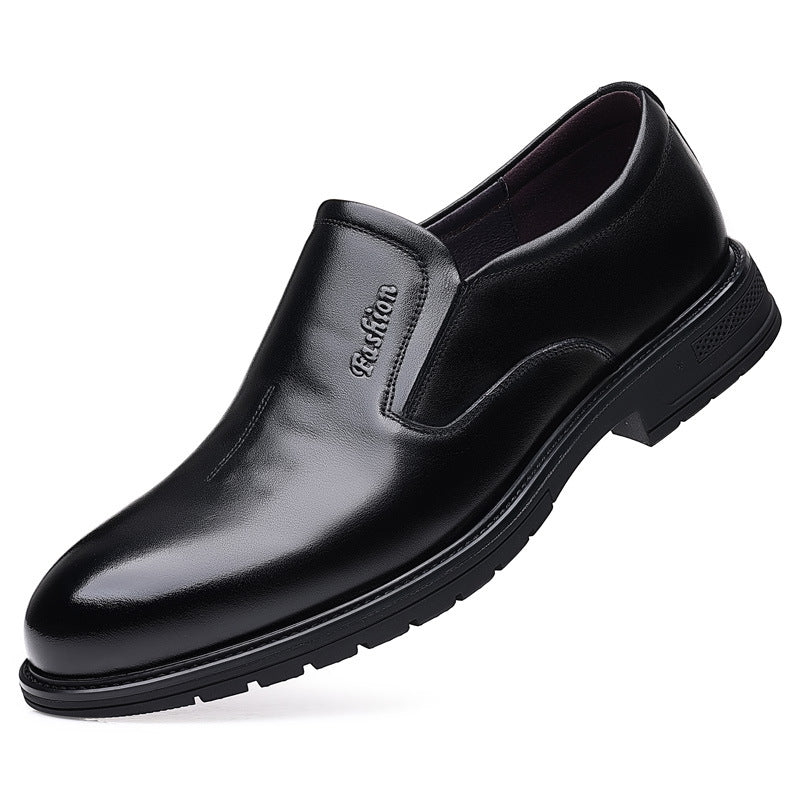 Sapatos formais de couro de primeira camada para homens - O Retalho